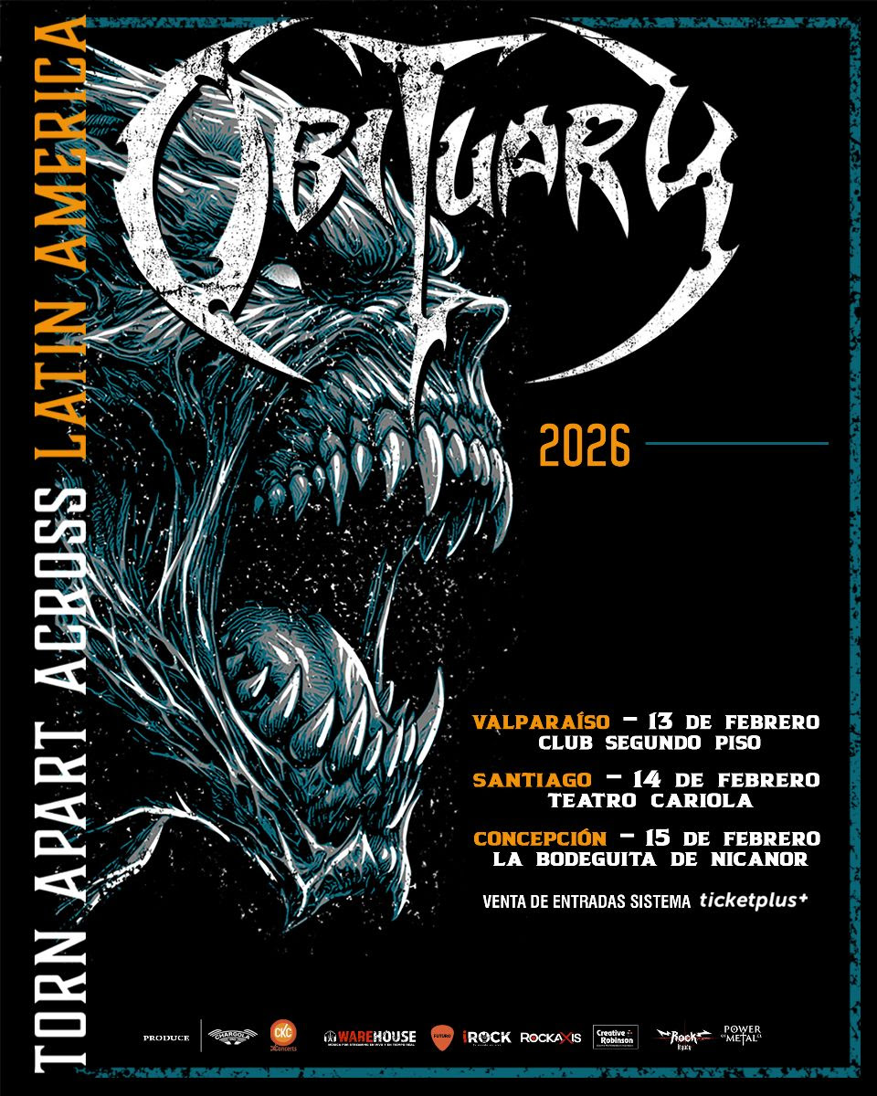 Obituary reprograma su gira por Chile para febrero de 2026